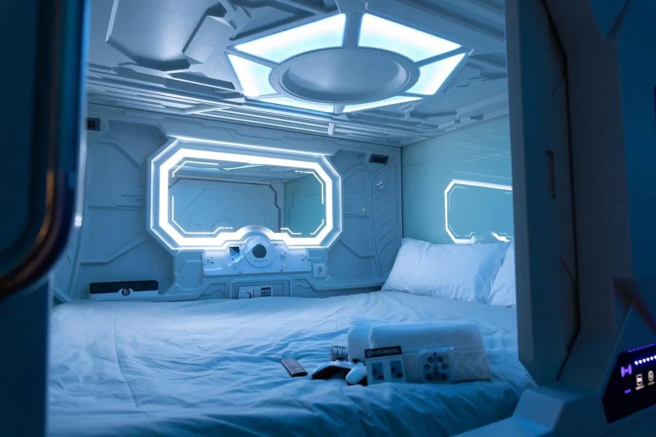 *** Capsule hotel Futurotel Malagueta Beach Malaga Spain